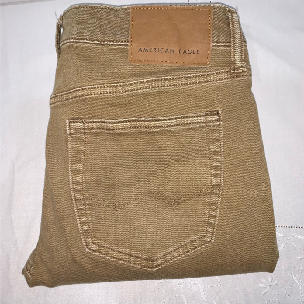 American Eagle Men’s SKINNY 32x36 Tan AirFlex+ jeans
